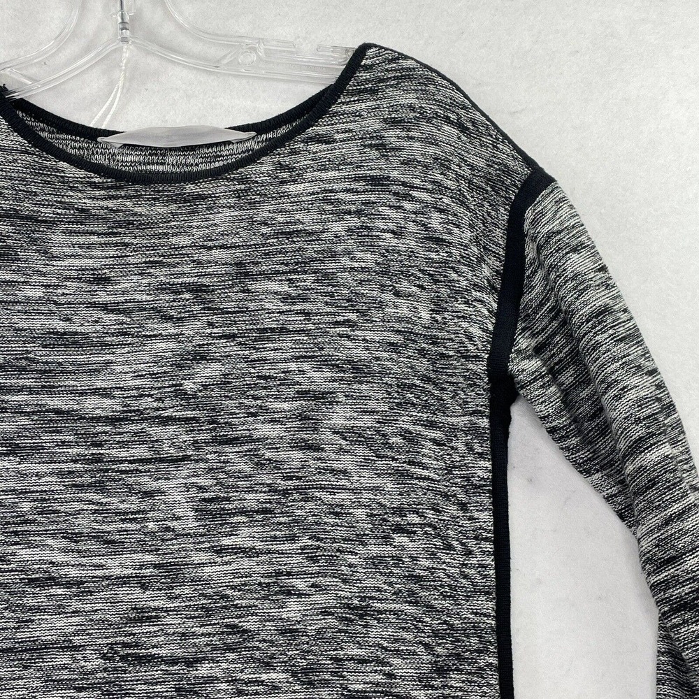 Athleta Womens Size XS‎ Heathered Grey / Black Stretch Long Sleeve Sweater Dress - Picture 6 of 14